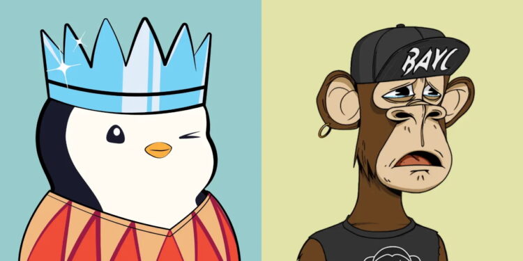 胖企鵝、無聊猿狂飆背後：NFT 市場爆「虛胖」危機，交易量、用戶數腰斬